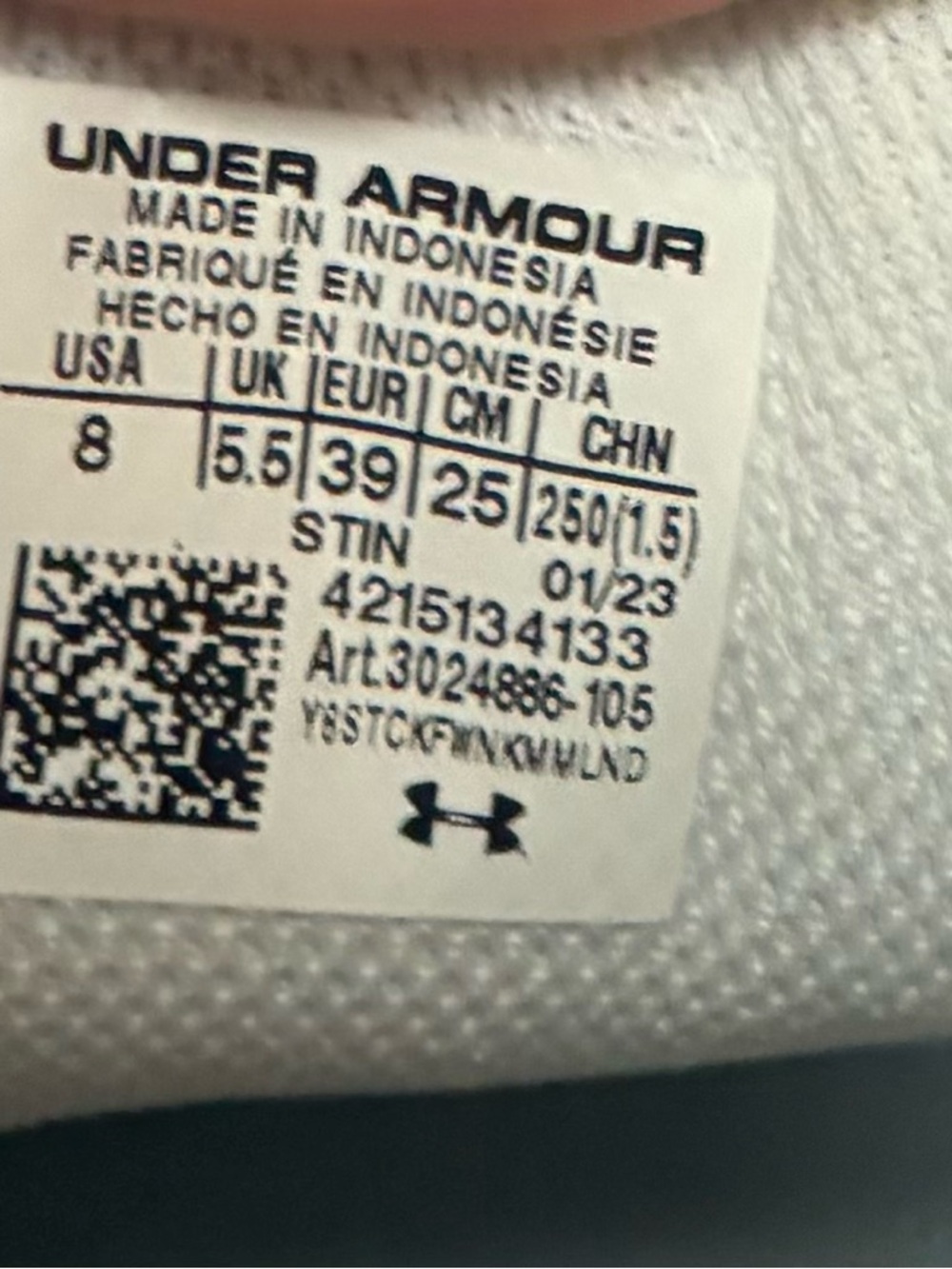 Under Armour Charged Impulse Women’s Athletic Shoes - Light Gray/White - Picture 2 of 11